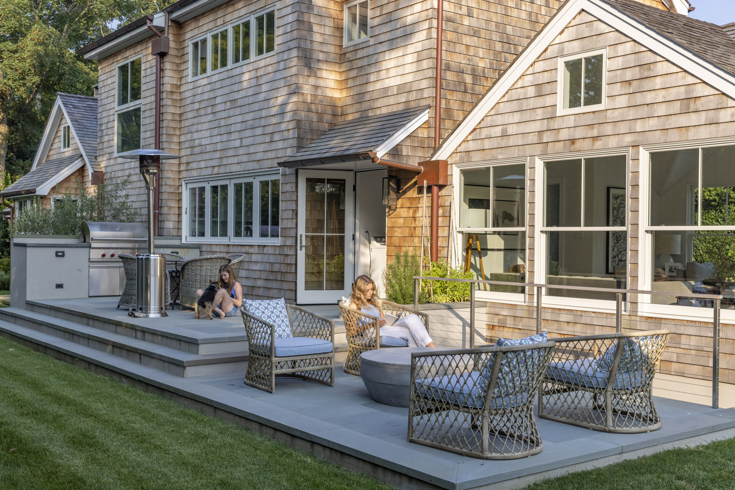 Photo of construction by Ronald Webb Builder.